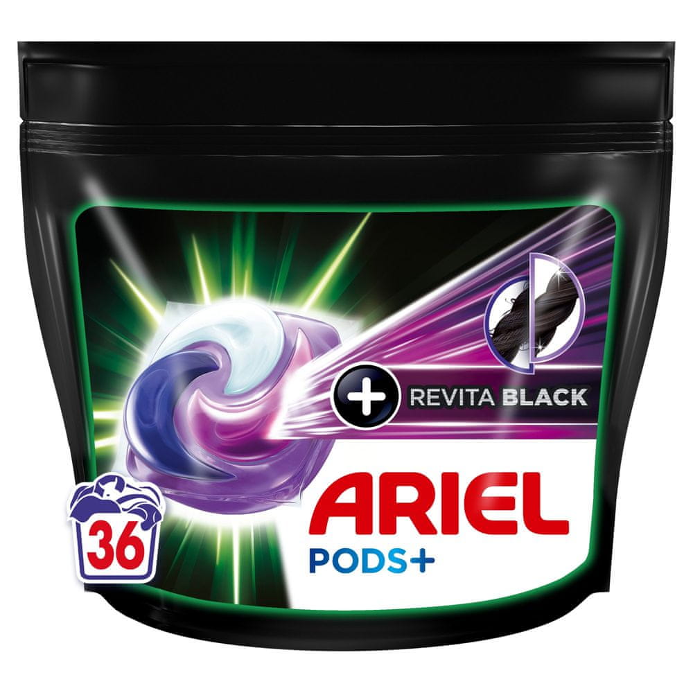 Ariel + kapsuly na pranie Black 36 ks